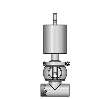 KI-DS Cross valve 5512 SS-SS
