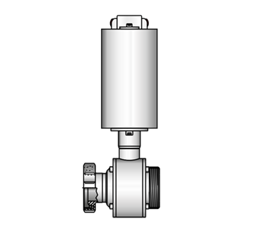 Straight-way ball valve 4122 K/M-G